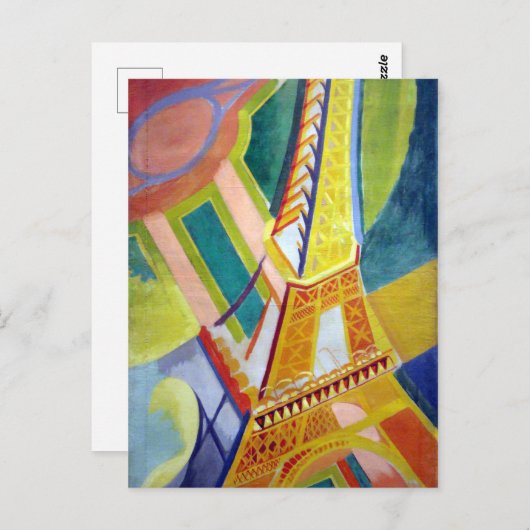 Robert Delaunay Tour Eiffel Briefkaart (Voorkant / Achterkant)