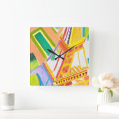  Robert Delaunay's Eiffeltoren Kunst Vierkante Klok (Huis)