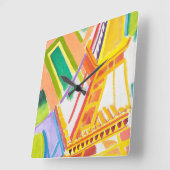  Robert Delaunay's Eiffeltoren Kunst Vierkante Klok (Hoek)