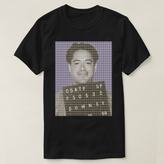 Robert Downey Jr Mok schoot Violet neer T-shirt (Design voorkant)