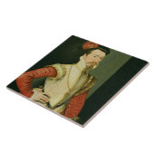 Robert Dudley (1532-88) 1st Earl of Leicester, c.1 Tegeltje (Zijkant)