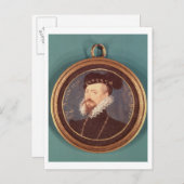 Robert Dudley, Earl of Leicester (c.1532-88) 1576 Briefkaart (Voorkant / Achterkant)