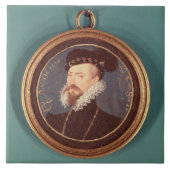 Robert Dudley, Earl of Leicester (c.1532-88) 1576 Tegeltje (Voorkant)