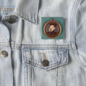 Robert Dudley, Earl of Leicester (c.1532-88) 1576 Vierkante Button 5,1 Cm (In situ)