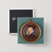 Robert Dudley, Earl of Leicester (c.1532-88) 1576 Vierkante Button 5,1 Cm (Voorkant /achterkant)
