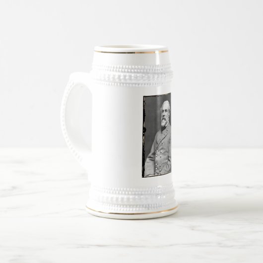 Robert E. Lee Beer Stein Bierpul (Voorkant links)