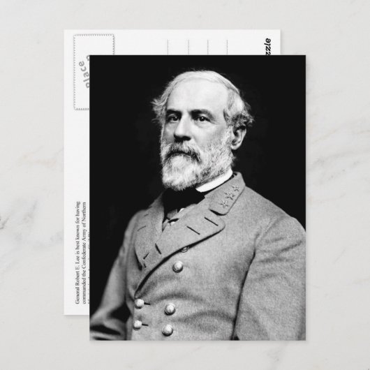 Robert E. Lee Briefkaart (Voorkant / Achterkant)