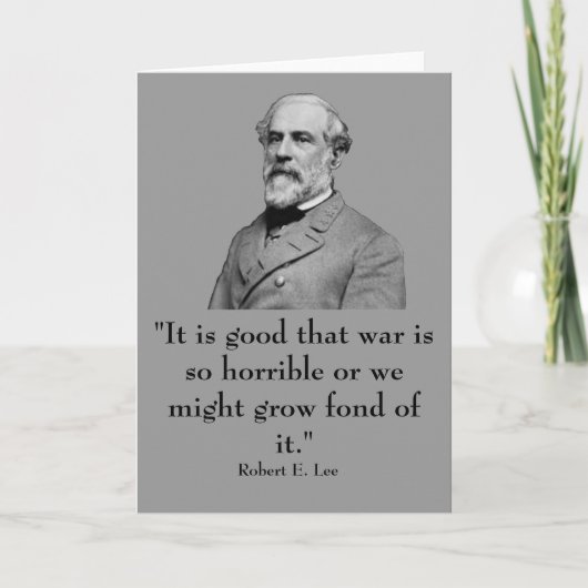 Robert E. Lee en ik citeer Kaart (Voorkant)