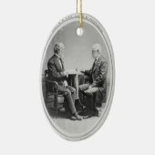 Robert E. Lee en Joseph E. Johnston Keramisch Ornament (Rechts)