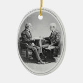 Robert E. Lee en Joseph E. Johnston Keramisch Ornament (Voorkant)