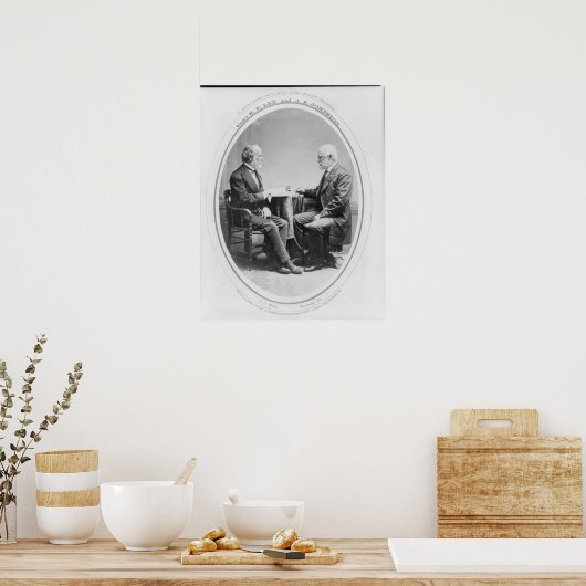 Robert E. Lee en Joseph E. Johnston Poster (Keuken)