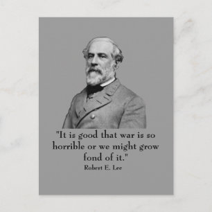 Robert E Lee en quote Briefkaart