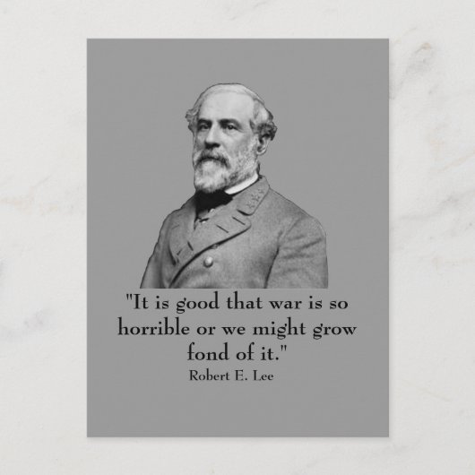 Robert E Lee en quote Briefkaart (Voorkant)