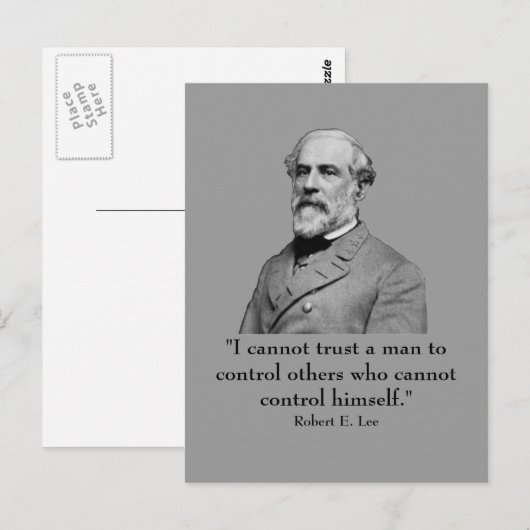 Robert E Lee en quote Briefkaart (Voorkant / Achterkant)