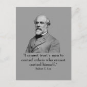 Robert E Lee en quote Briefkaart (Voorkant)