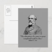 Robert E Lee en quote Briefkaart (Voorkant / Achterkant)