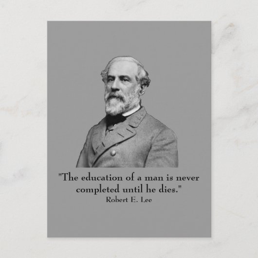Robert E Lee en quote Briefkaart (Voorkant)