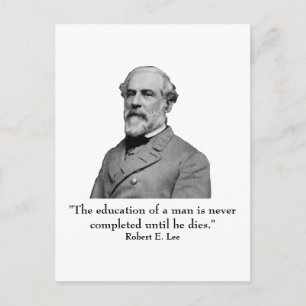 Robert E Lee en quote Briefkaart