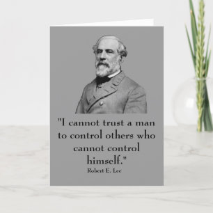 Robert E. Lee en quote Kaart