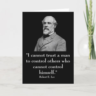 Robert E. Lee en quote Kaart