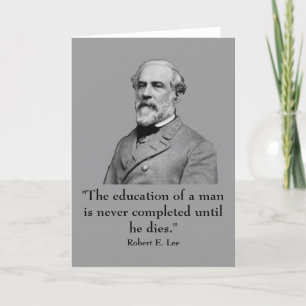 Robert E. Lee en quote Kaart