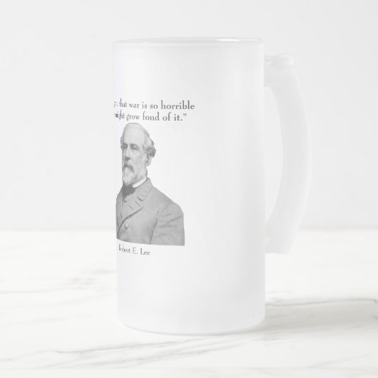 Robert E. Lee en quote Matglas Bierpul (Voorkant rechts)