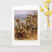 Robert E Lee in Fredericksburg, VA 1862 Kaart (Gele Bloem)