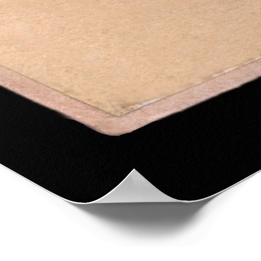 Robert E. Lee Ondertekende Kaart 1860 Poster (Hoek)