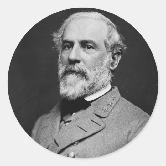 ROBERT E. LEE RONDE STICKER (Voorkant)