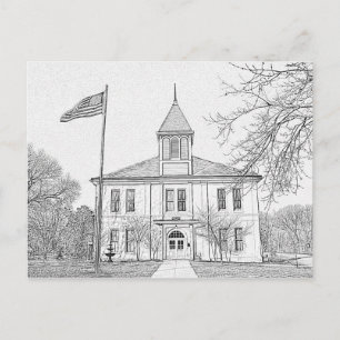 "Robert E Lee School" Parijs TN Briefkaart