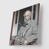Robert E. Lee Square Wall Clock Vierkante Klok (Hoek)