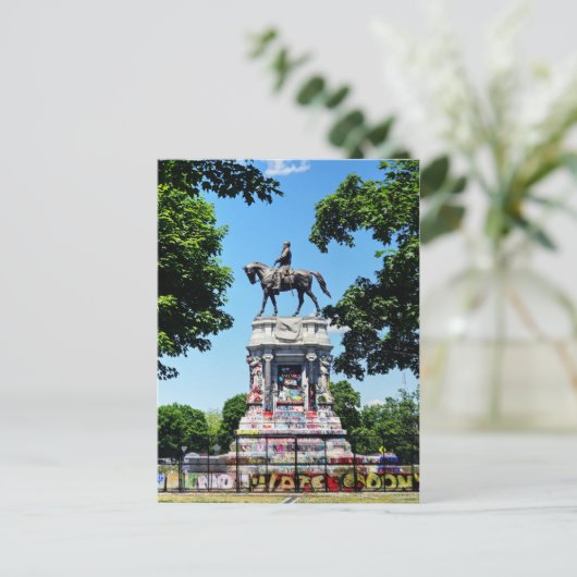 Robert E. Lee Statue Briefkaart (Staand voorkant)