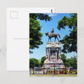 Robert E. Lee Statue Briefkaart (Voorkant / Achterkant)
