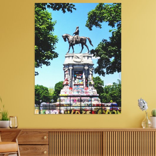 Robert E. Lee Statue Canvas Afdruk (Insitu (Woonkamer))