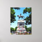 Robert E. Lee Statue Canvas Afdruk (Voorkant)