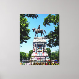 Robert E. Lee Statue Canvas Afdruk