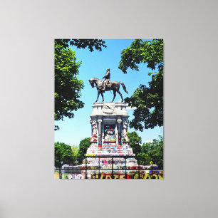 Robert E. Lee Statue Canvas Afdruk
