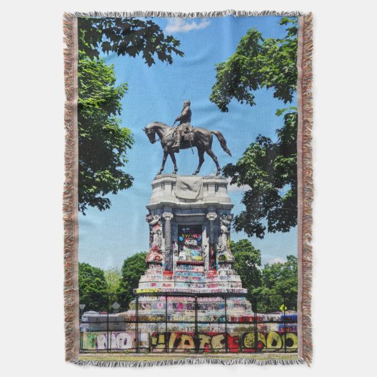 Robert E. Lee Statue Deken (Voorkant Verticaal)