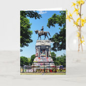 Robert E. Lee Statue Kaart (Gele Bloem)