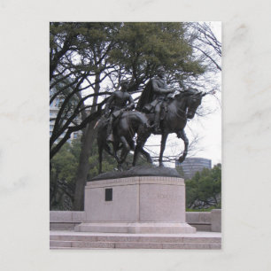 Robert E. Lee Statue, Lee Park, Dallas TX Briefkaart