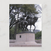 Robert E. Lee Statue, Lee Park, Dallas TX Briefkaart (Voorkant)