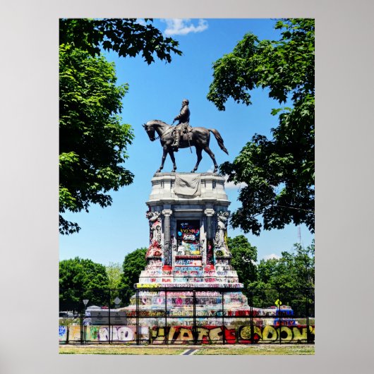 Robert E. Lee Statue Poster (Voorkant)