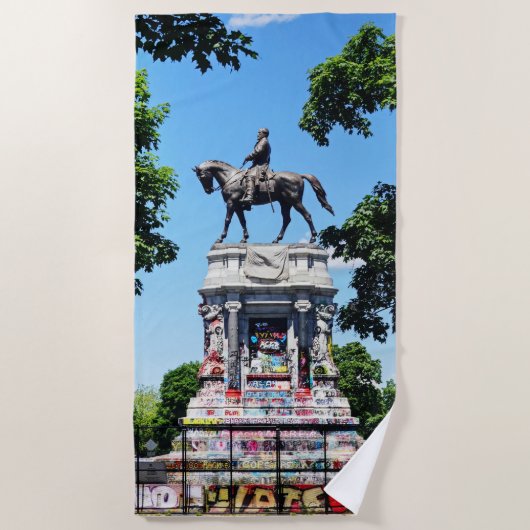 Robert E. Lee Statue Strandlaken (Voorkant)