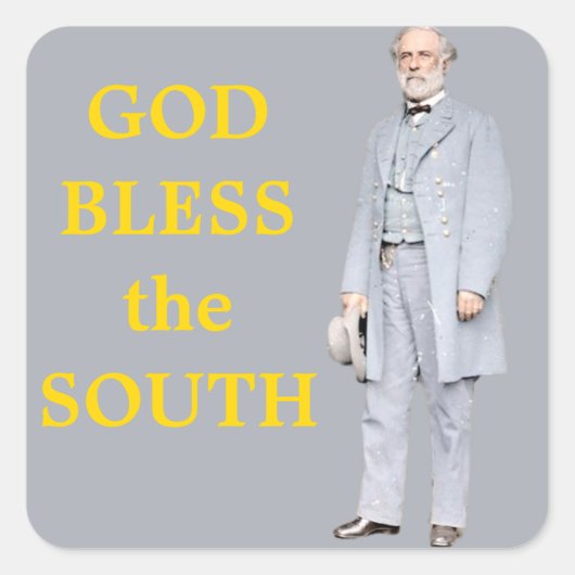 ROBERT E. LEE VIERKANTE STICKER (Voorkant)