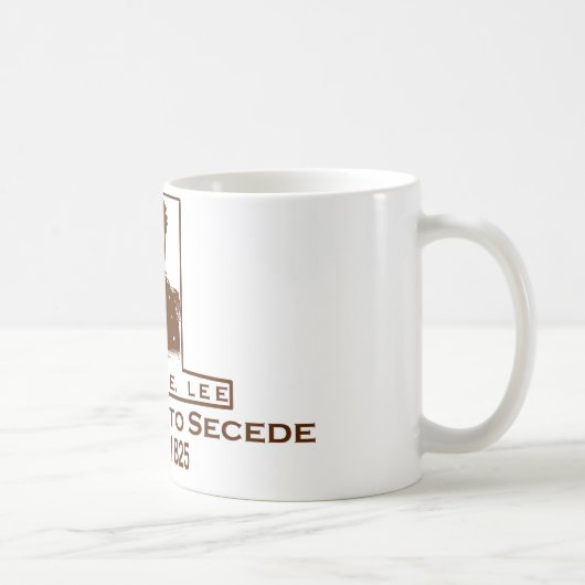 Robert E. Lee- Waarschijnlijk Secede. Koffiemok (Rechts)