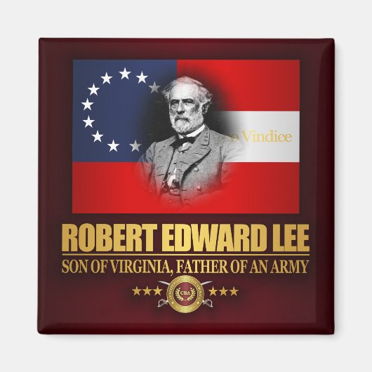Robert E Lee (Zuid-Patriot) Magneet (Voorkant)