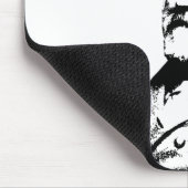 Robert E. Lee — Zwart en wit Muismat (Hoek)