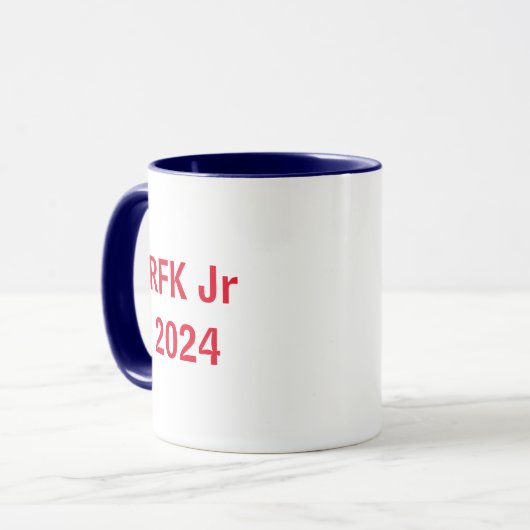 Robert F. Kennedy 2024 rood/wit/blauw Mok (Voorkant links)