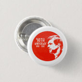 Robert F. Kennedy: 50ste Jubileum Ronde Button 3,2 Cm (Voorkant /achterkant)