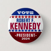 Robert F Kennedy Campaign Button 2024 (Voorkant)